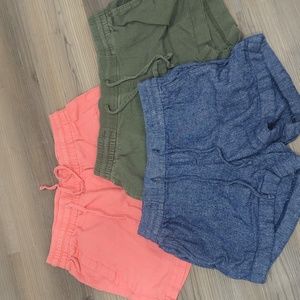 Old Navy linen shorts bundle
